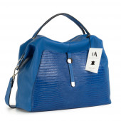 Geanta dama din piele naturala DiAmanti Hannah Blu